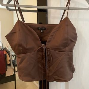 Dynamite Brown Halter Top - Size S